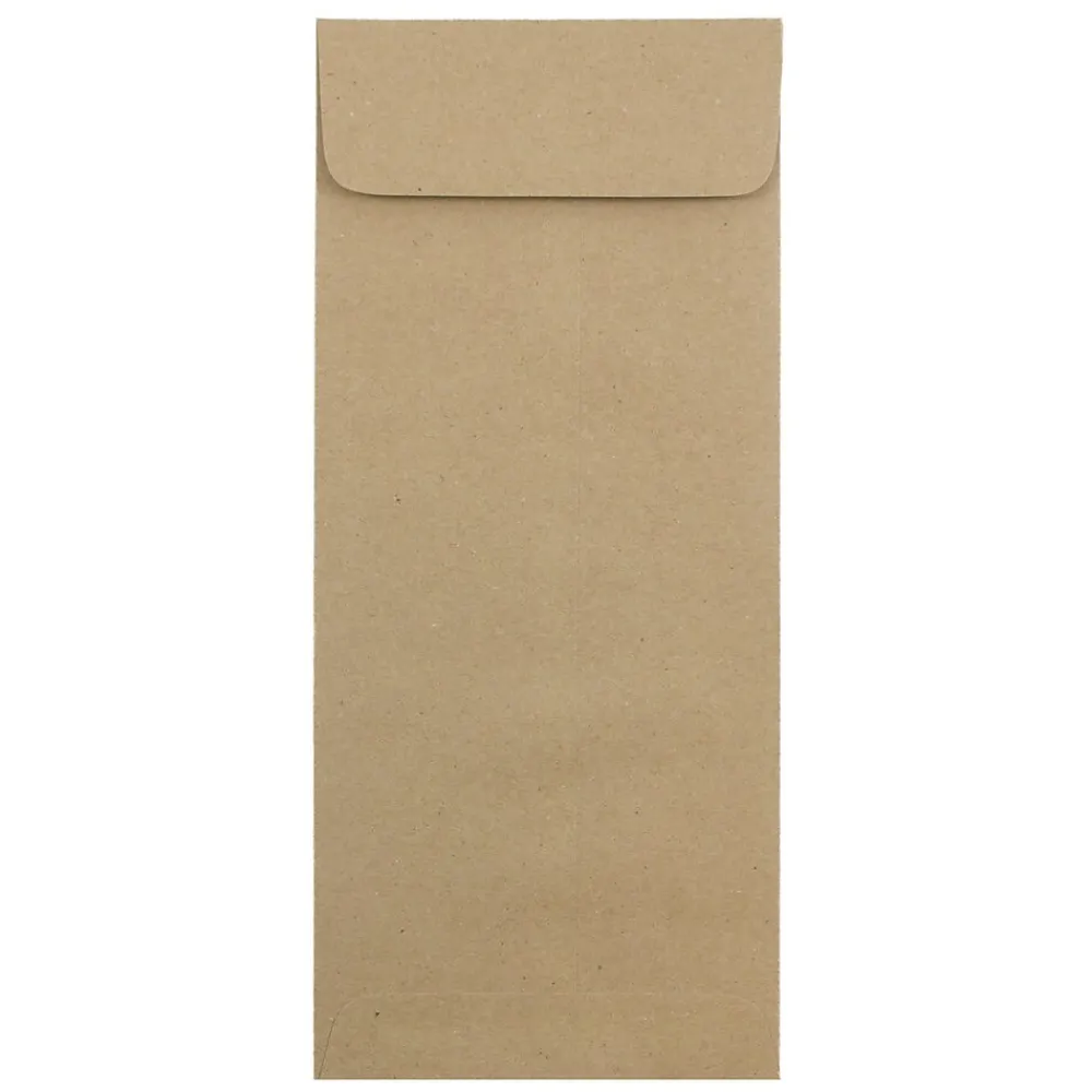 Best JAM Paper #14 Kraft Policy Business Envelopes, 5 x 11.5, Brown Kraft Paper Bag, 25/Pack (36317569)