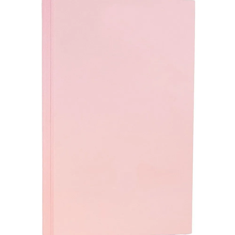 Card Stock*JAM Paper 80 lb. Cardstock Paper, 8.5" x 14", Baby Pink, 50 Sheets/Pack (76329459)