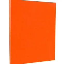 Card Stock*JAM Paper 65 lb. Cardstock Paper, 8.5" x 11", Orange, 250 Sheets/Ream (1033879B)