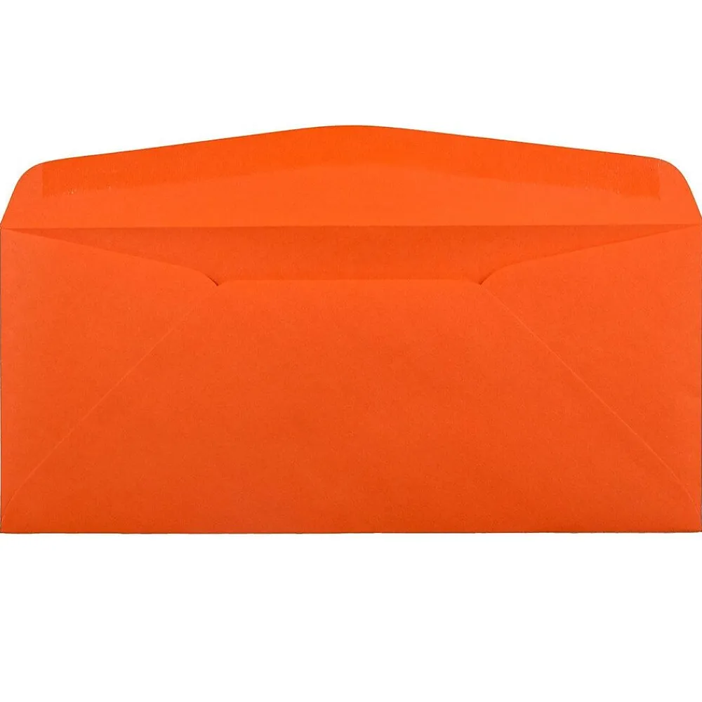 Best JAM Paper #10 Window Envelope, 4 1/8" x 9 1/2", Orange, 50/Pack (5156477I)