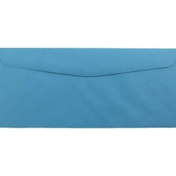 Sale JAM Paper #10 Window Envelope, 4 1/8" x 9 1/2", Blue, 1000/Carton (5156476B)