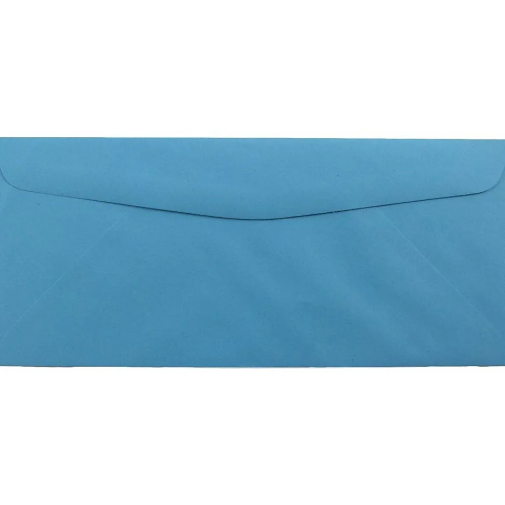 Sale JAM Paper #10 Window Envelope, 4 1/8" x 9 1/2", Blue, 1000/Carton (5156476B)