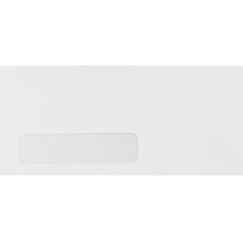 Sale JAM Paper #10 Window Envelope, 4 1/8" x 9 1/2", White, 250/Pack (1633173CF)