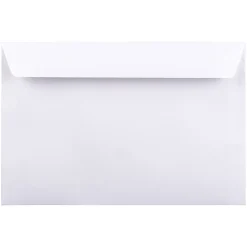 New JAM Paper 6 x 9 Booklet Commercial Envelopes, White, 100/Pack (15866I)