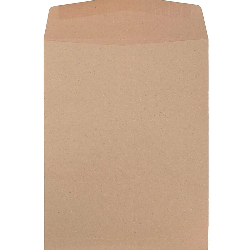 Outlet JAM Paper 9 x 12 Kraft Open End Catalog Envelopes, Brown Kraft Paper Bag, 100/Pack (6315446)