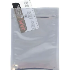 Hot JAM Paper 6 x 8 Open End Catalog Foil Envelopes with Zip Closure, Clear, 25/Pack (3006A58A2)