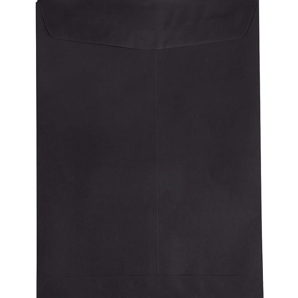 Outlet JAM Paper 9 x 12 Open End Catalog Envelopes, Black, 25/Pack (v01225a)