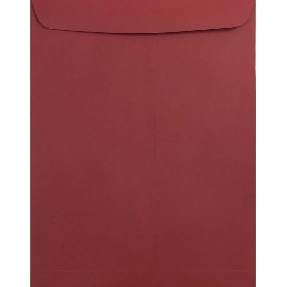 JAM Paper 9 x 12 Open End Catalog Envelopes, Dark Red, 50/Pack (31287532i)
