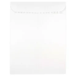 New JAM Paper 9.5 x 12.5 Open End Catalog Envelopes with Peel and Seal Closure, White, 50/Pack (356828781i)
