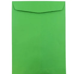 Online JAM Paper 9 x 12 Open End Catalog Colored Envelopes, Green Recycled, 50/Pack (80402i)