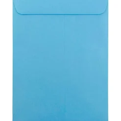 New JAM Paper 10 x 13 Open End Catalog Colored Envelopes, Blue Recycled, 50/Pack (87725i)