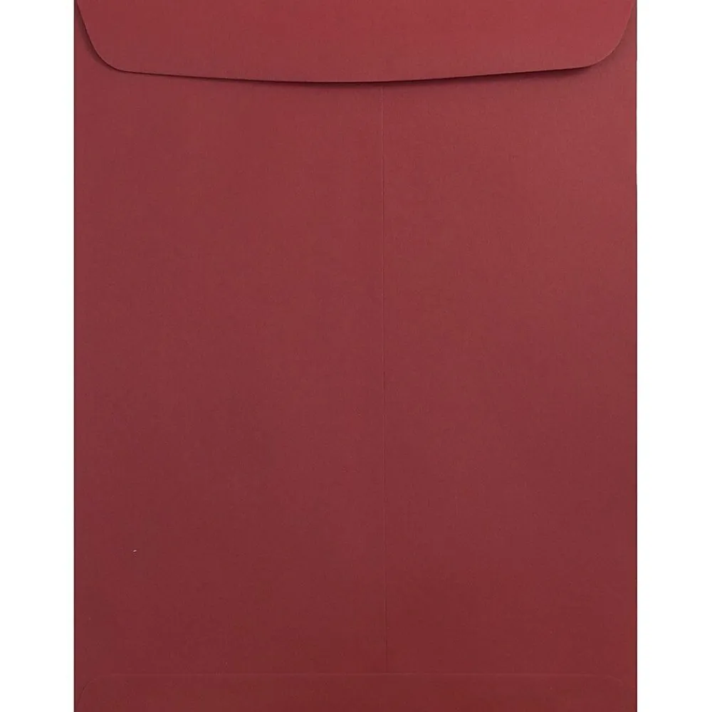 Clearance JAM Paper 10 x 13 Open End Catalog Envelopes, Dark Red, 50/Pack (31287541i)