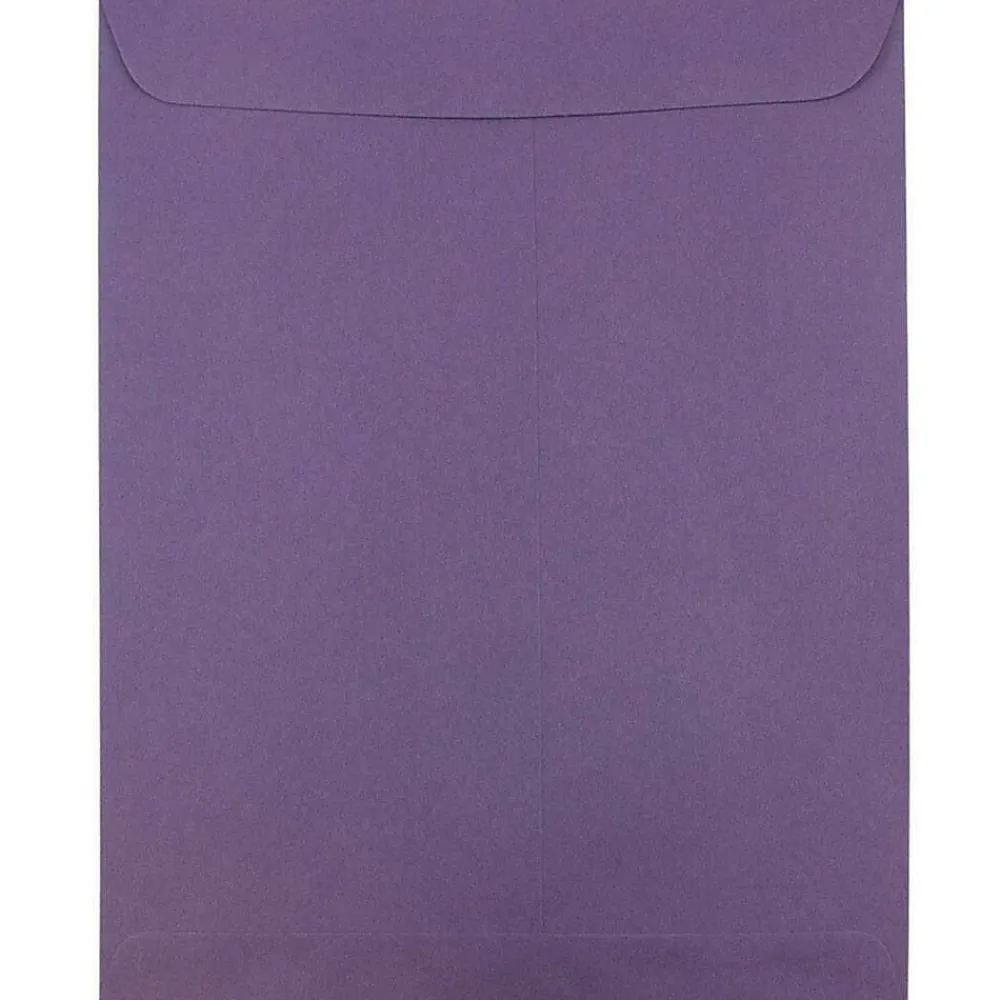 JAM Paper 10 x 13 Open End Catalog Envelopes, Dark Purple, 50/Pack (1287032i)