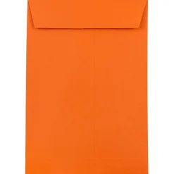Outlet JAM Paper 6 x 9 Open End Catalog Colored Envelopes, Orange Recycled, 25/Pack (88129a)