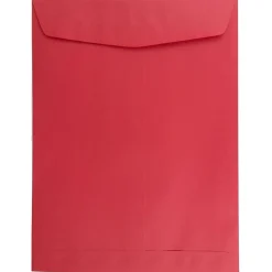 New JAM Paper 9 x 12 Open End Catalog Colored Envelopes, Red Recycled, 25/Pack (80329a)