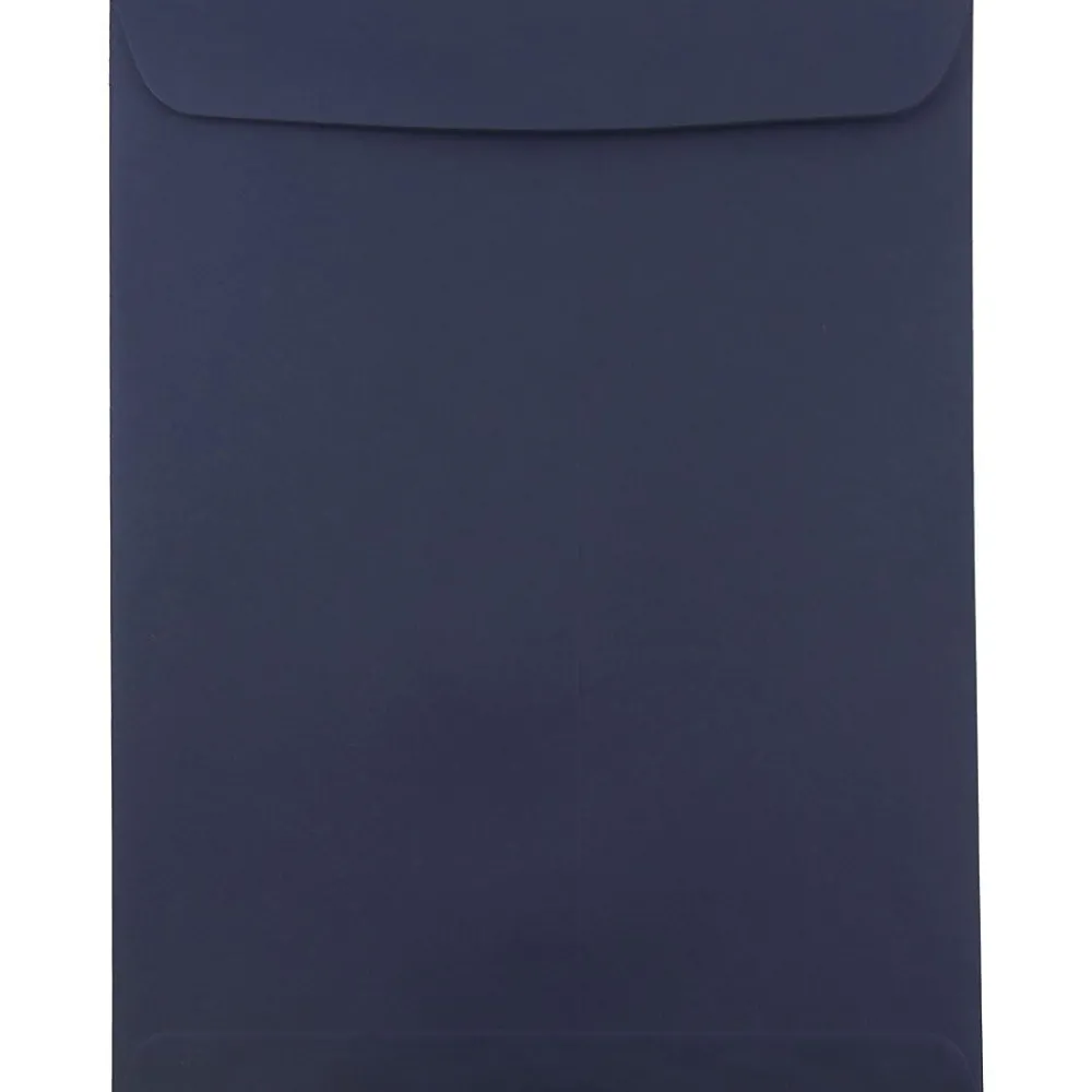 JAM Paper 10 x 13 Open End Catalog Envelopes, Navy Blue, 10/Pack (12828427f)