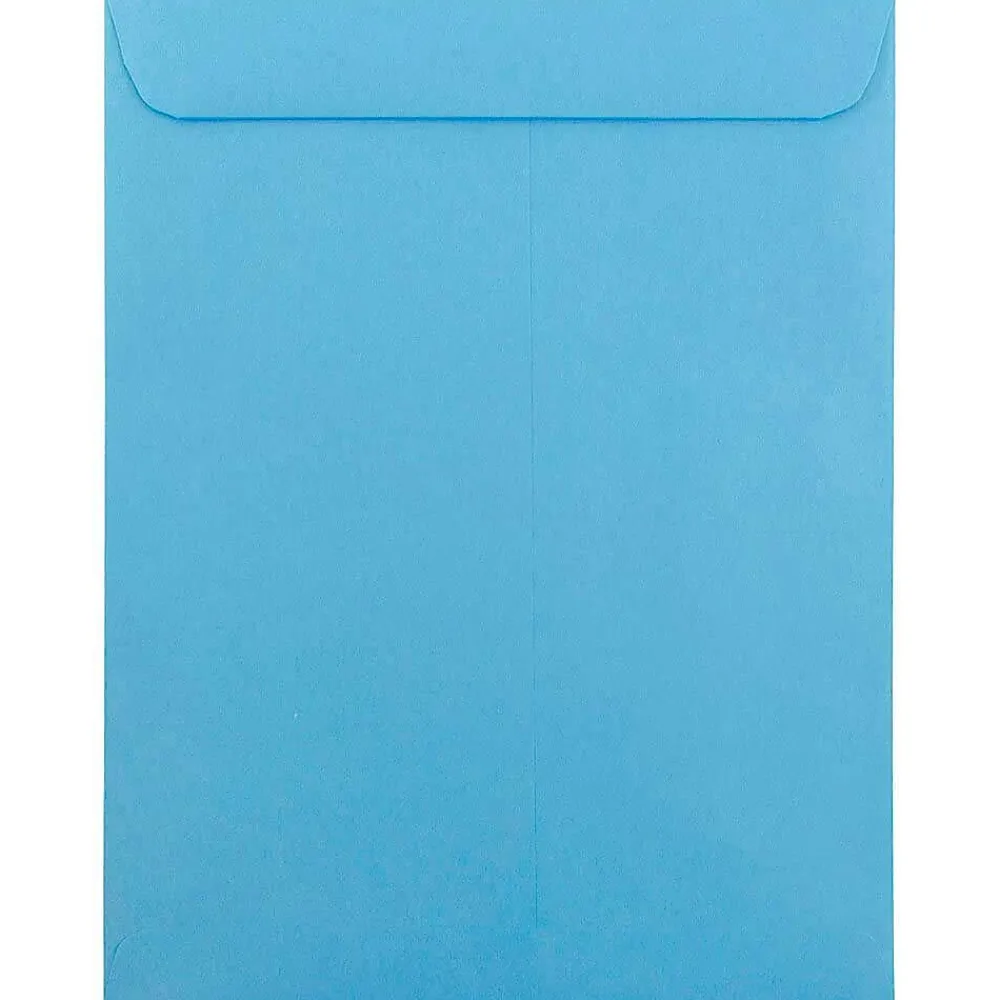 Online JAM Paper 10" x 13" Open End Catalog Colored Envelopes, Blue Recycled, 10/Pack (87725B)