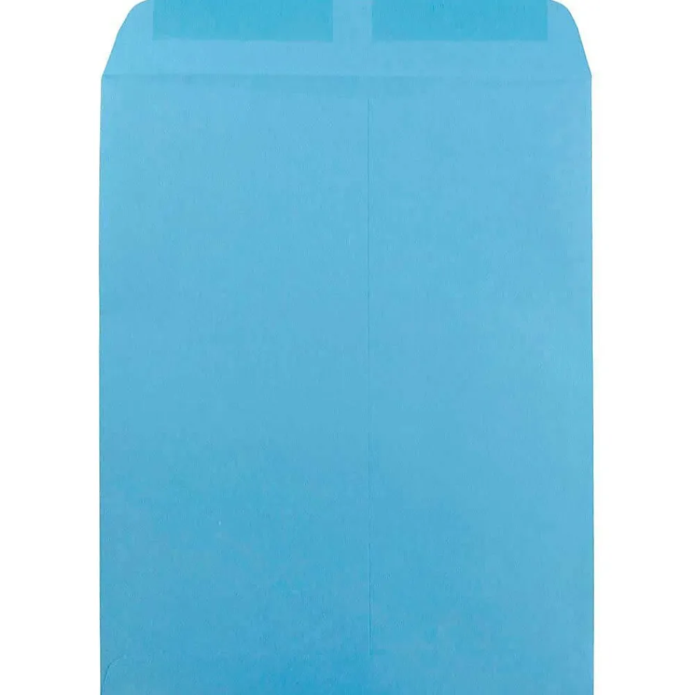 Online JAM Paper 10" x 13" Open End Catalog Colored Envelopes, Blue Recycled, 10/Pack (87725B)