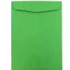 Outlet JAM Paper 10" x 13" Open End Catalog Colored Envelopes, Green Recycled, 10/Pack (V0128190B)