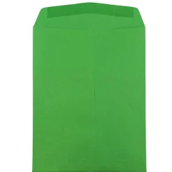Outlet JAM Paper 10" x 13" Open End Catalog Colored Envelopes, Green Recycled, 10/Pack (V0128190B)
