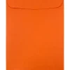 New JAM Paper 9" x 12" Open End Catalog Colored Envelopes, Orange Recycled, 10/Pack (80410B)