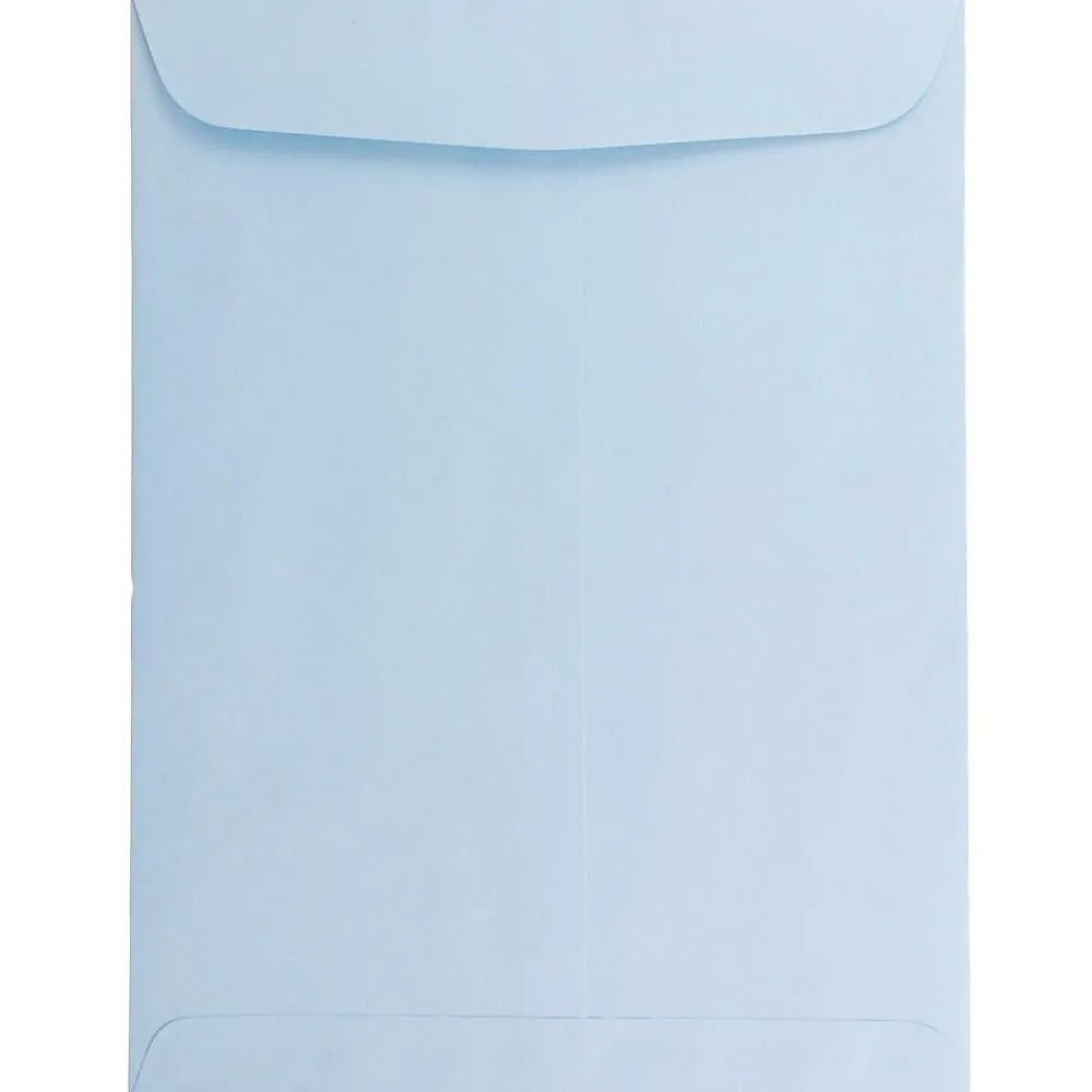 Online JAM Paper 6" x 9" Open End Catalog Envelopes, Baby Blue, 10/Pack (1285578B)