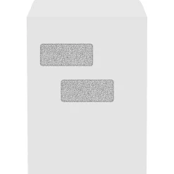 Hot JAM Paper 9 x 12 Open End Double Window Envelopes, Security Tint, 28lb, White, 500 Pack (912DW-28WST-500)