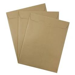 Outlet JAM Paper 10 x 13 Open End Kraft Catalog Envelopes with Clasp Closure, Brown Kraft Paper Bag, 50/Pack (563120854i)