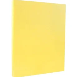 Card Stock*JAM Paper 8.5" x 11" Vellum Bristol Cardstock, 110lb, Canary Yellow, 100/pack (816917020G)