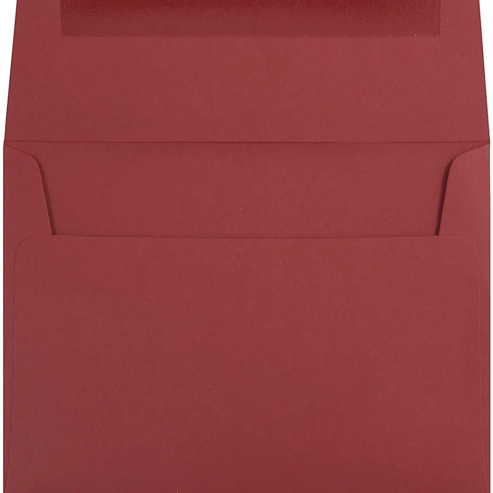 New JAM Paper A7 Invitation Envelopes, 5.25 x 7.25, Dark Red, 25/Pack (31511307)