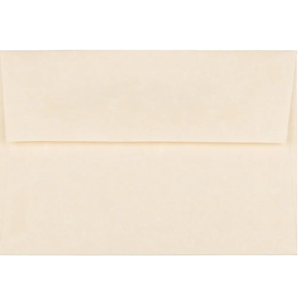 Sale JAM Paper 4Bar A1 Parchment Invitation Envelopes, 3.625 x 5.125, Natural Recycled, 25/Pack (900795107)