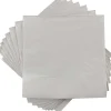JAM Paper Beverage Napkin, 2-ply, Silver, 50 Napkins/Pack (255628826)