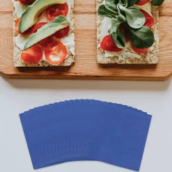 JAM Paper Beverage Napkin, 2-ply, Blue, 600 Napkins/Pack (5255620717B)