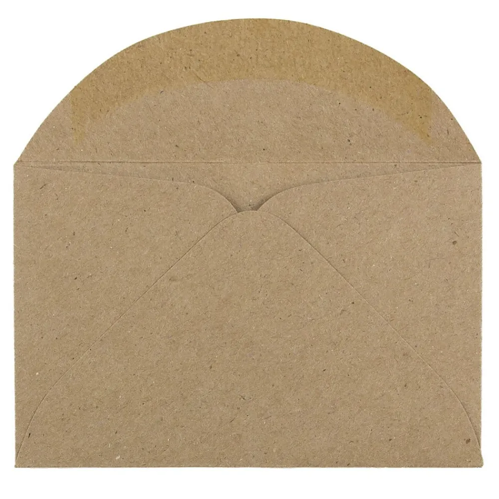 Clearance JAM Paper 3Drug Mini Recycled Kraft Envelopes, 2.3125 x 3.625, Brown Kraft Paper Bag, 100/Pack (5207691A)