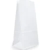 JAM Paper Kraft Lunch Bags, Large, 6" x 11" x 3.5", White, 25/Pack (692KRWH)