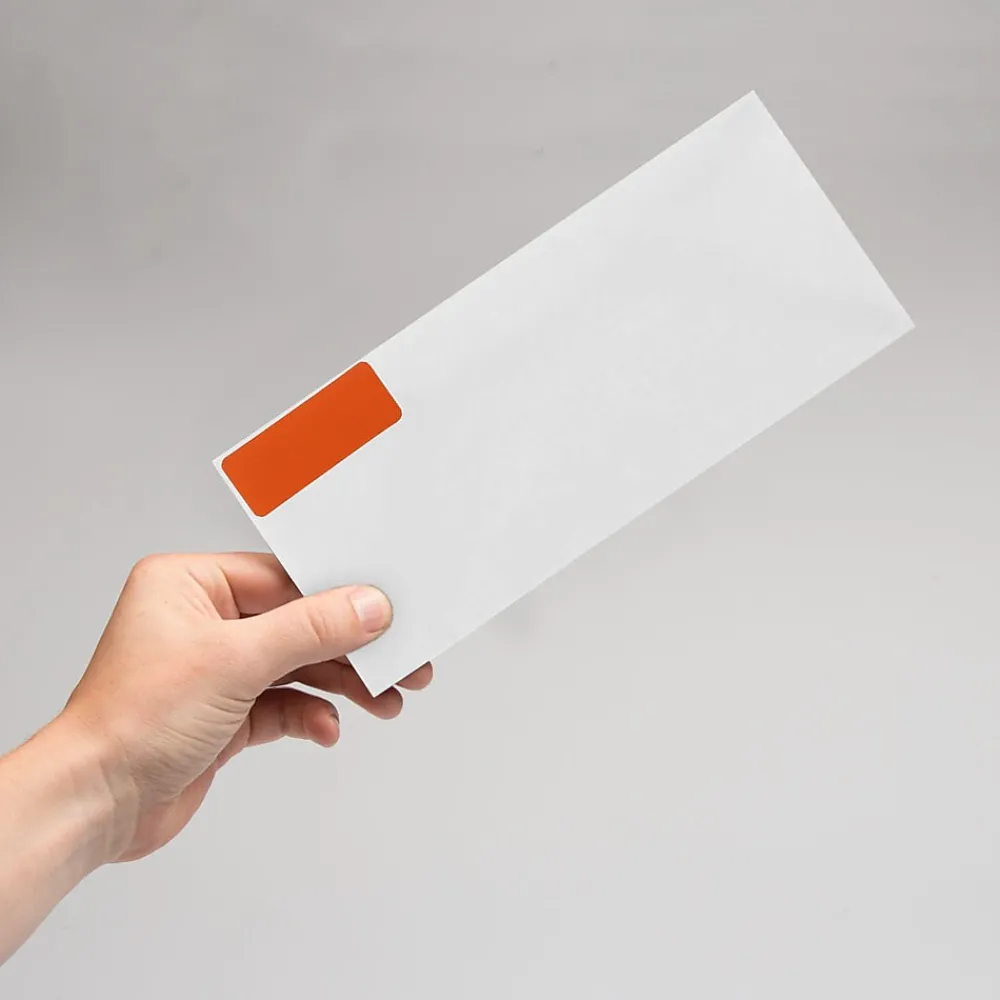 Clearance JAM Paper Laser/Inkjet Mailing Address Label, 1" x 2 5/8", , 30 Labels/Sheet, 4 Sheets/Pack (302725782) Orange