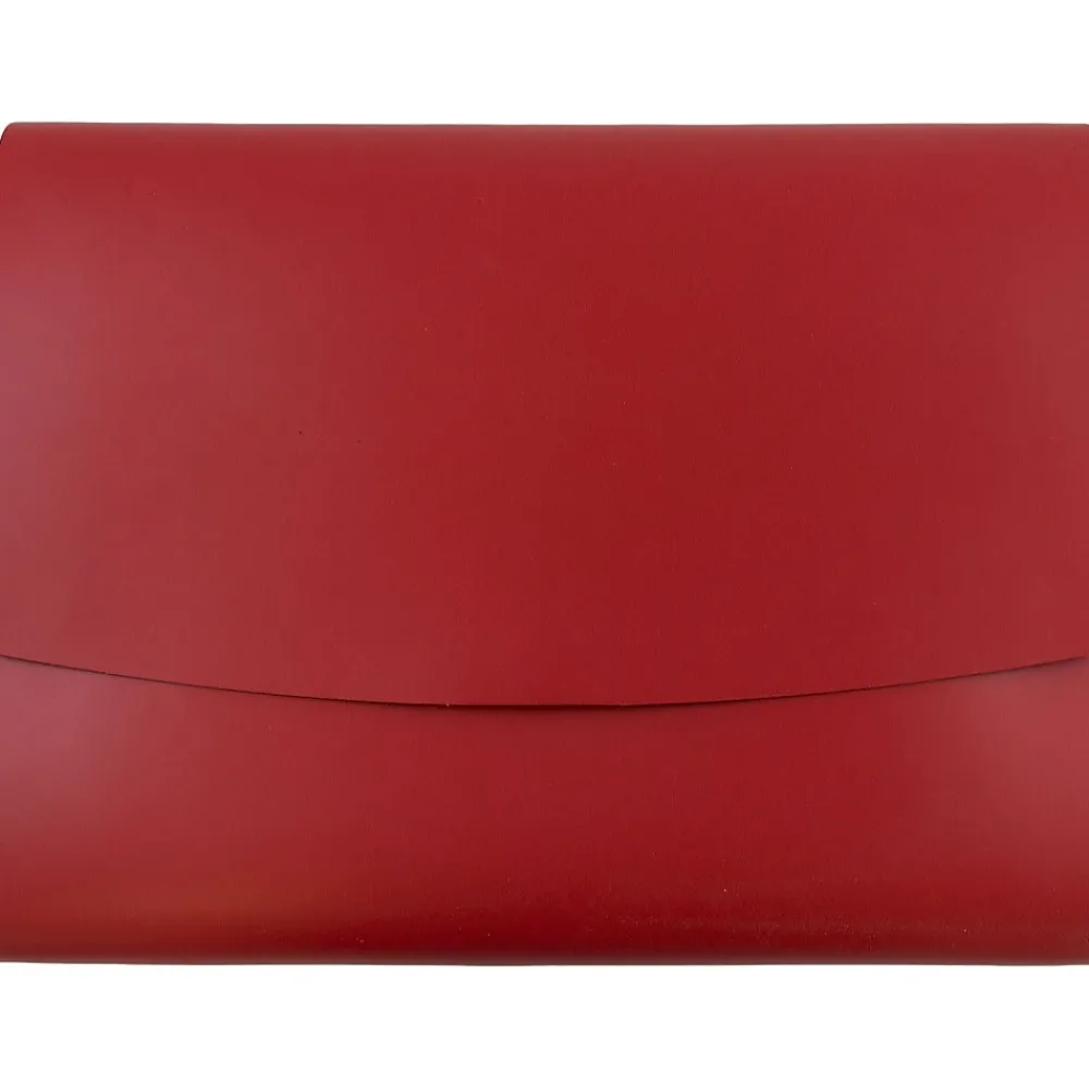 Leather Portfolio Case with Snap Closure, Red, 12/Carton (2233317453B)<JAM Paper Best