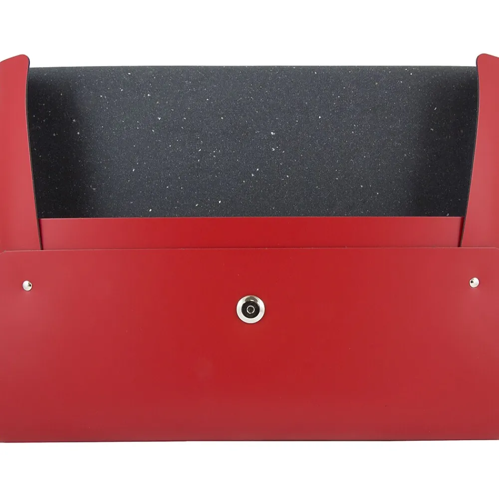 Leather Portfolio Case with Snap Closure, Red, 12/Carton (2233317453B)<JAM Paper Best