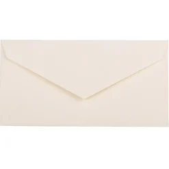 Discount JAM Paper Monarch Open End #7 Invitation Envelope, 3 7/8" x 7 1/2", Natural White, 50/Pack (3197090I)