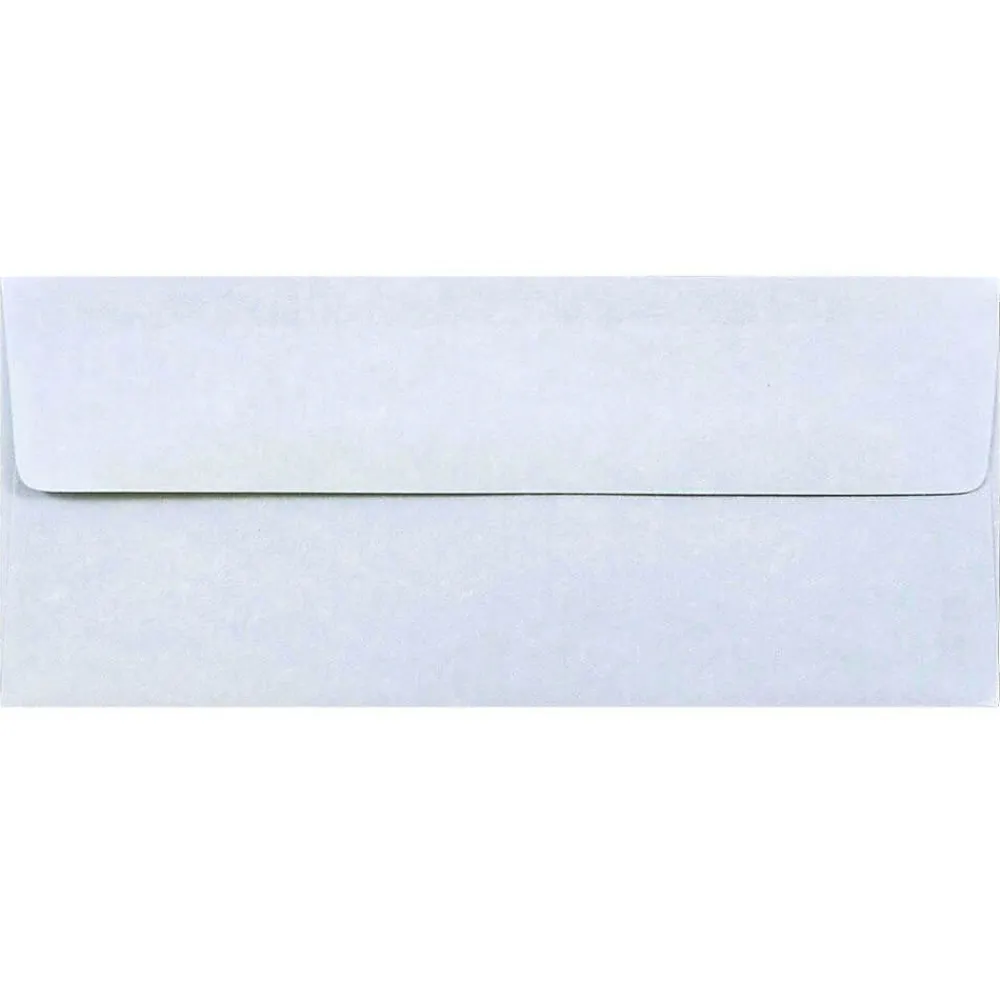 New JAM Paper Open End #10 Business Envelope, 4 1/8" x 9 1/2", Blue, 50/Pack (900908732I)