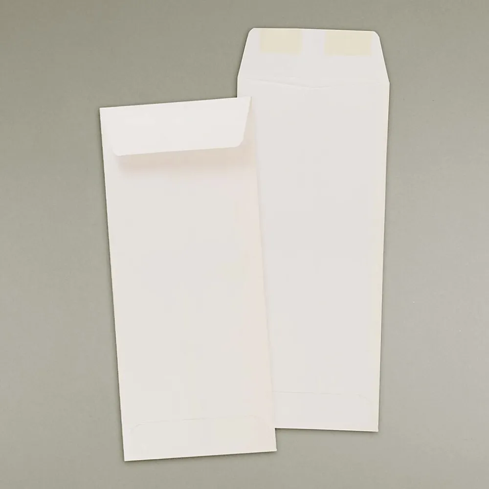 Best JAM Paper Open End #10 Currency Envelope, 4 1/8" x 9 1/2", White, 50/Pack (49856I)