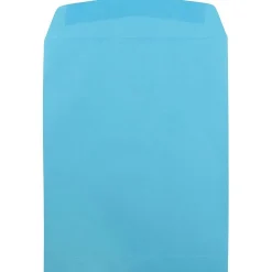 Best JAM Paper Open End Catalog Envelope, 9" x 12", Blue, 50/Pack (80386I)