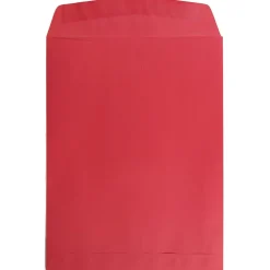 Hot JAM Paper Open End Catalog Envelope, 9" x 12", Red, 100/Box (80329)
