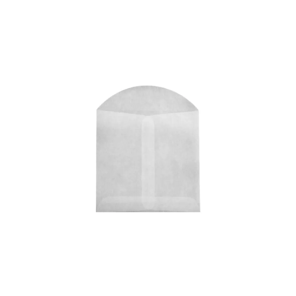 Online JAM Paper Open End Envelopes, 4 x 4, Glassine, 100/Pack (GLASS-27-100)