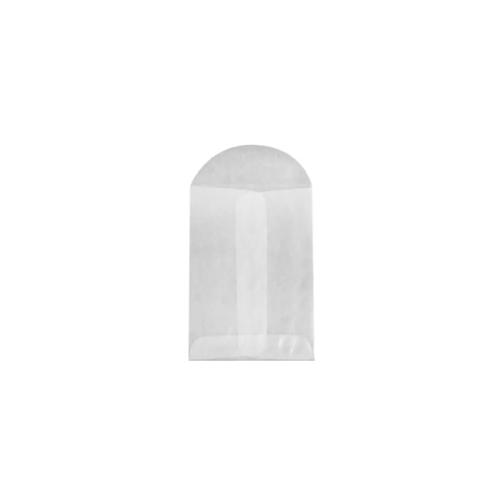 Clearance JAM Paper Open End Envelopes, 2 3/4 x 3 3/4, Glassine, 500/Pack (GLASS-15-500)