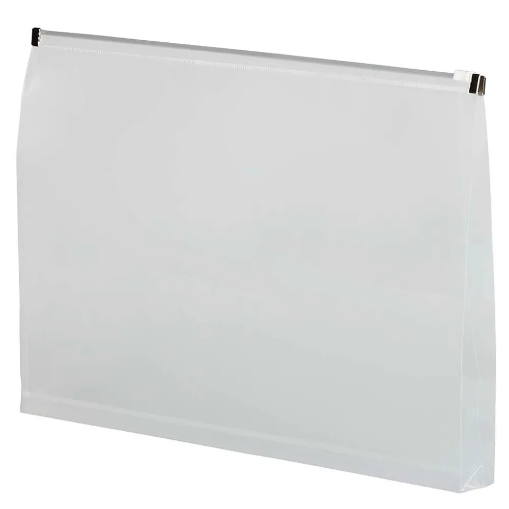 Discount JAM Paper Plastic Envelopes with Zip Closure, Legal Booklet, 9.5 x 14.5, Clear, 12/Pack (219Z1CL)
