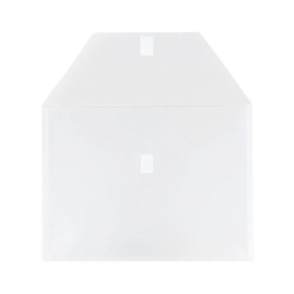 Clearance JAM Paper ® Plastic Envelopes with Hook & Loop Closure, Letter Size, Clear, 12/Pack (218V0CL)