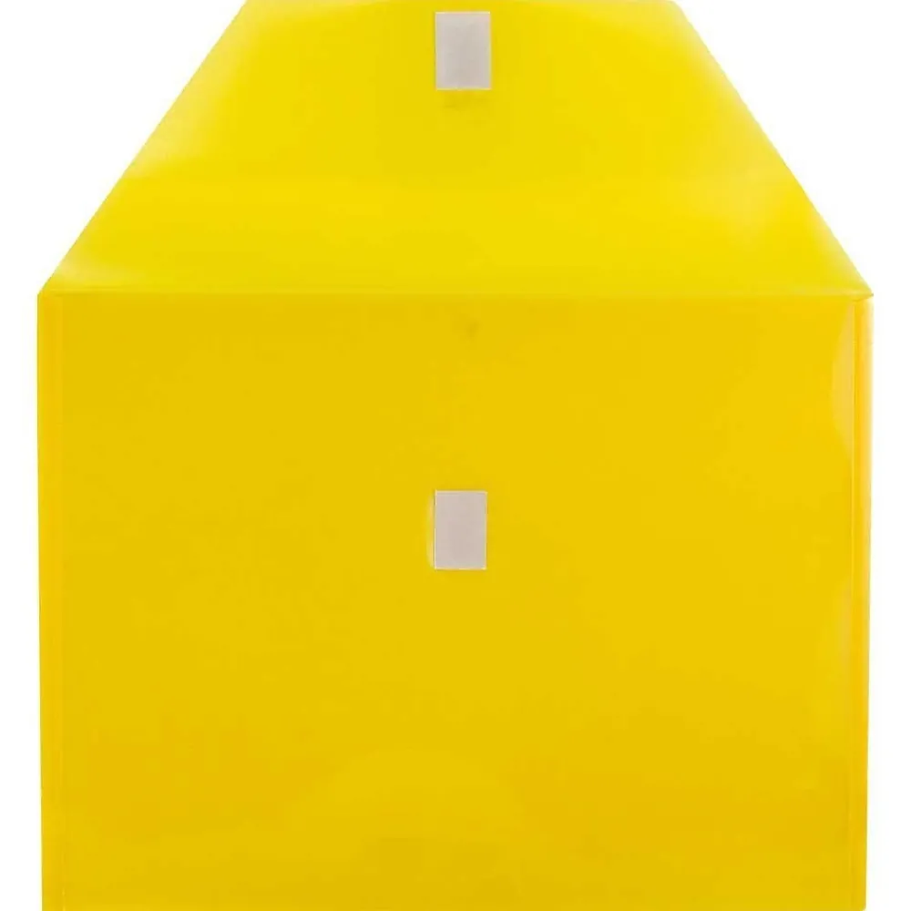 Online JAM Paper Plastic File Pocket, Letter Size, Assorted, 6/Pack (218V0ASSRT)