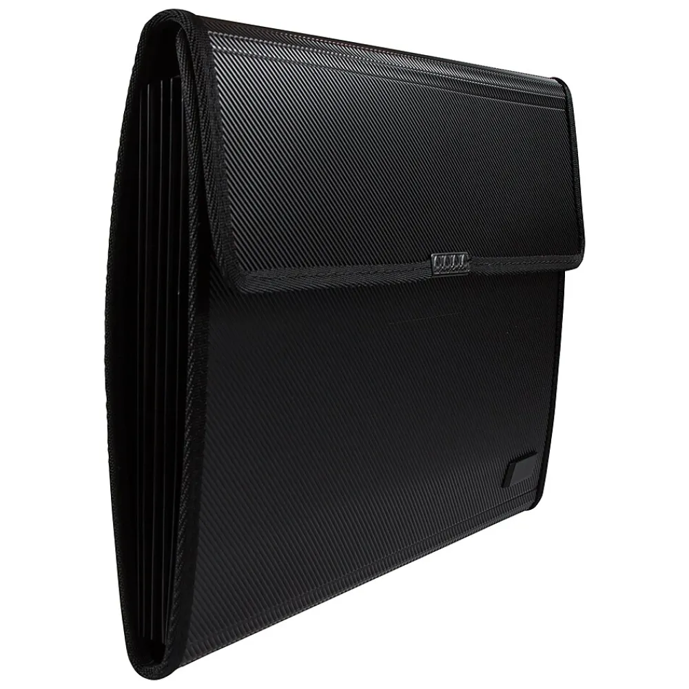 Plastic Padfolio with Snap Closure, Black (401038610)<JAM Paper Sale