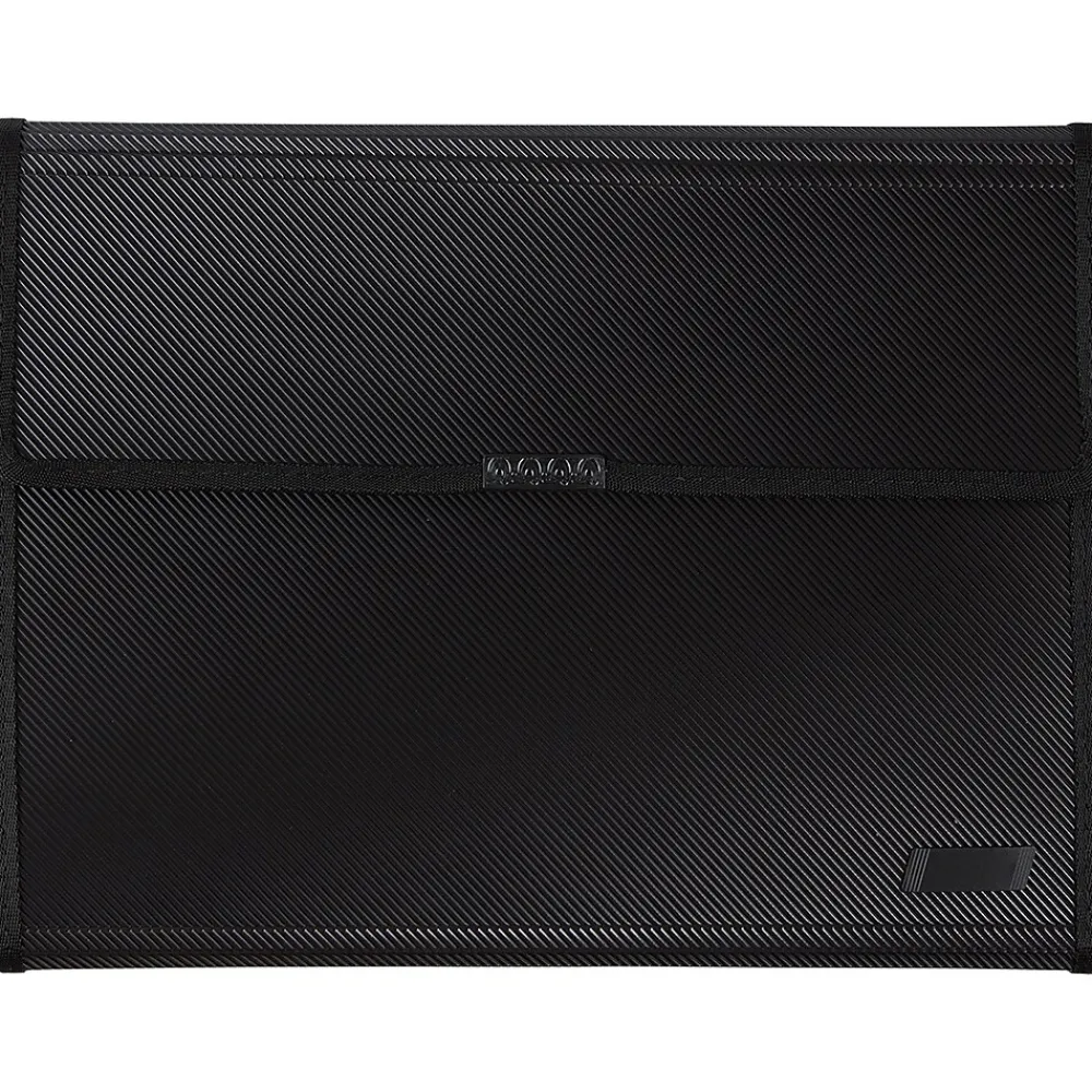 Plastic Padfolio with Snap Closure, Black (401038610)<JAM Paper Sale